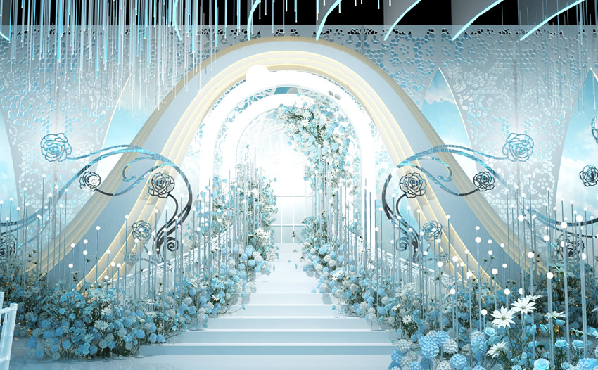 高陵釡香烙馍村水晶厅效果展示